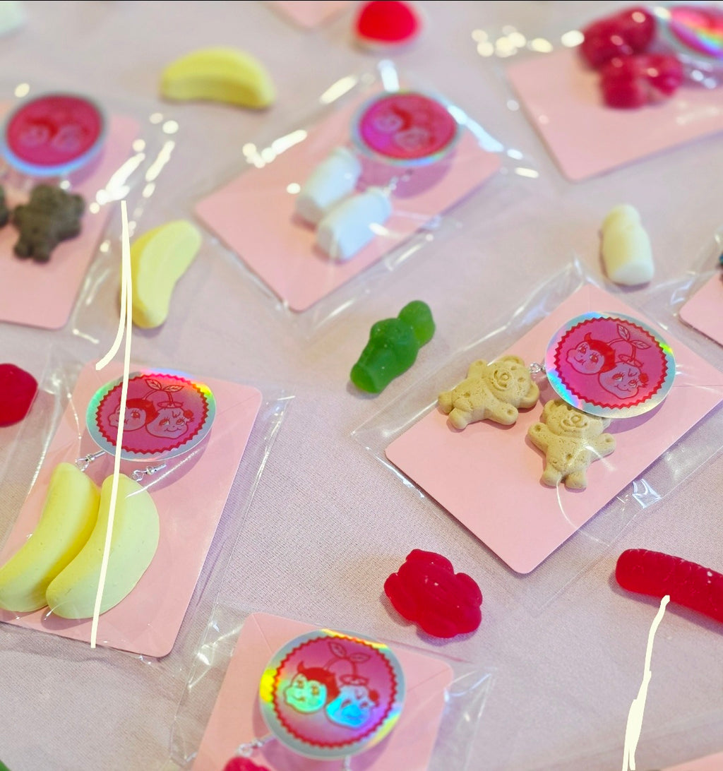 Ripe Raspberry Earrings